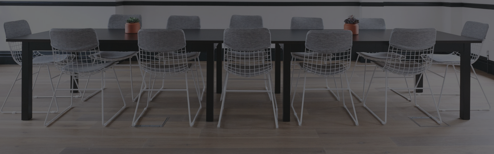 Conference table and chairs