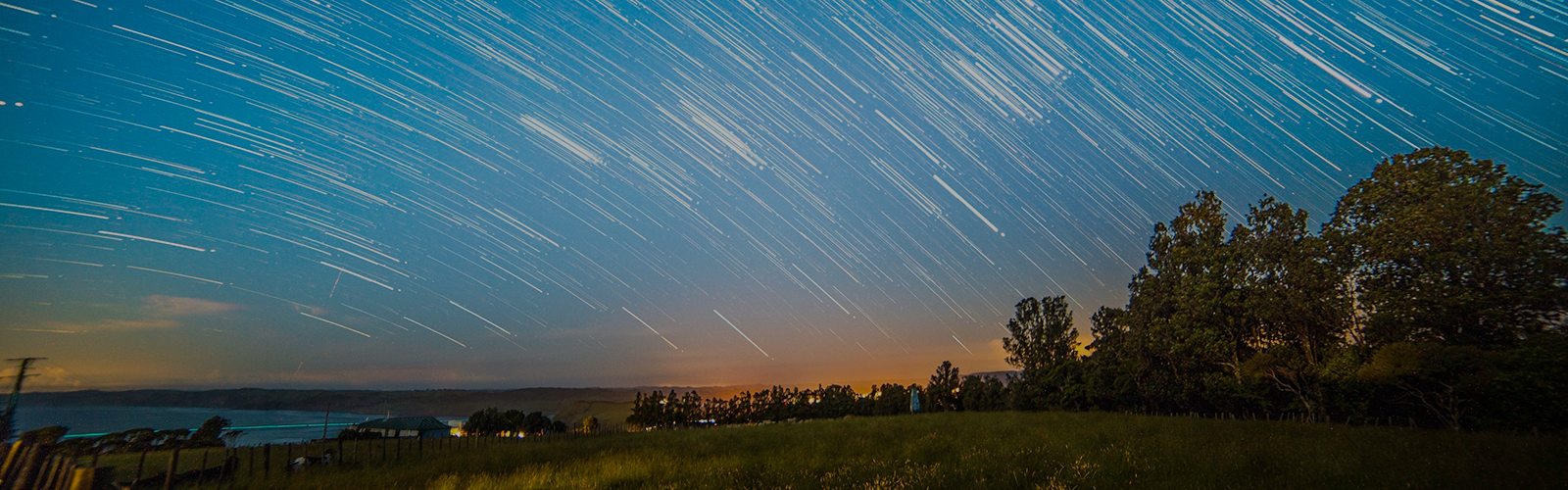 Timelapse picture of stars in the sky