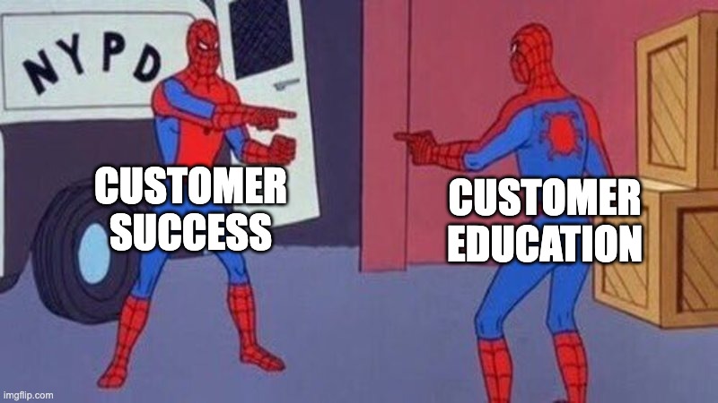 Customer Success & Customer Education Spiderman Meme