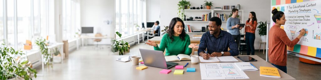A team discussing the Customer Knowledge AI Platform