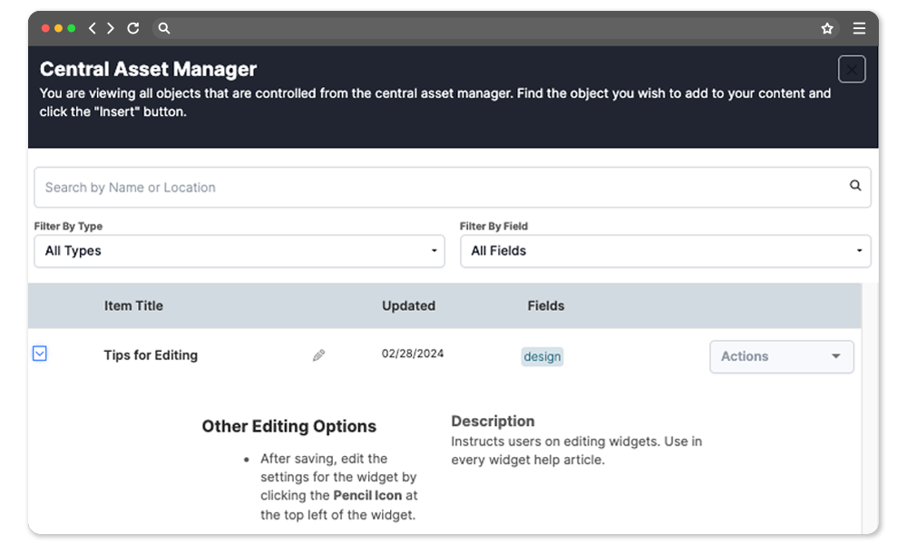 Organize update with ease